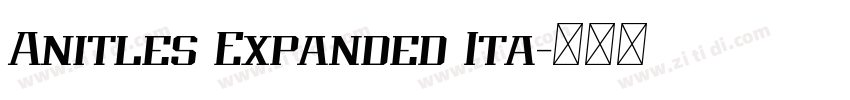 Anitles Expanded Ita字体转换